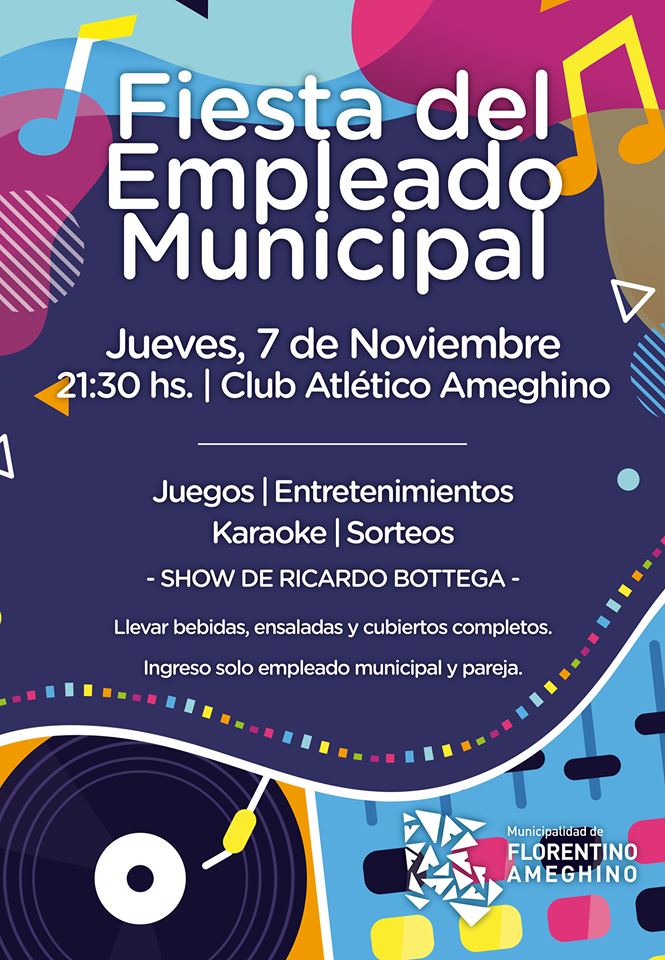 Fiesta Del Empleado Municipal Municipalidad De Florentino Ameghino